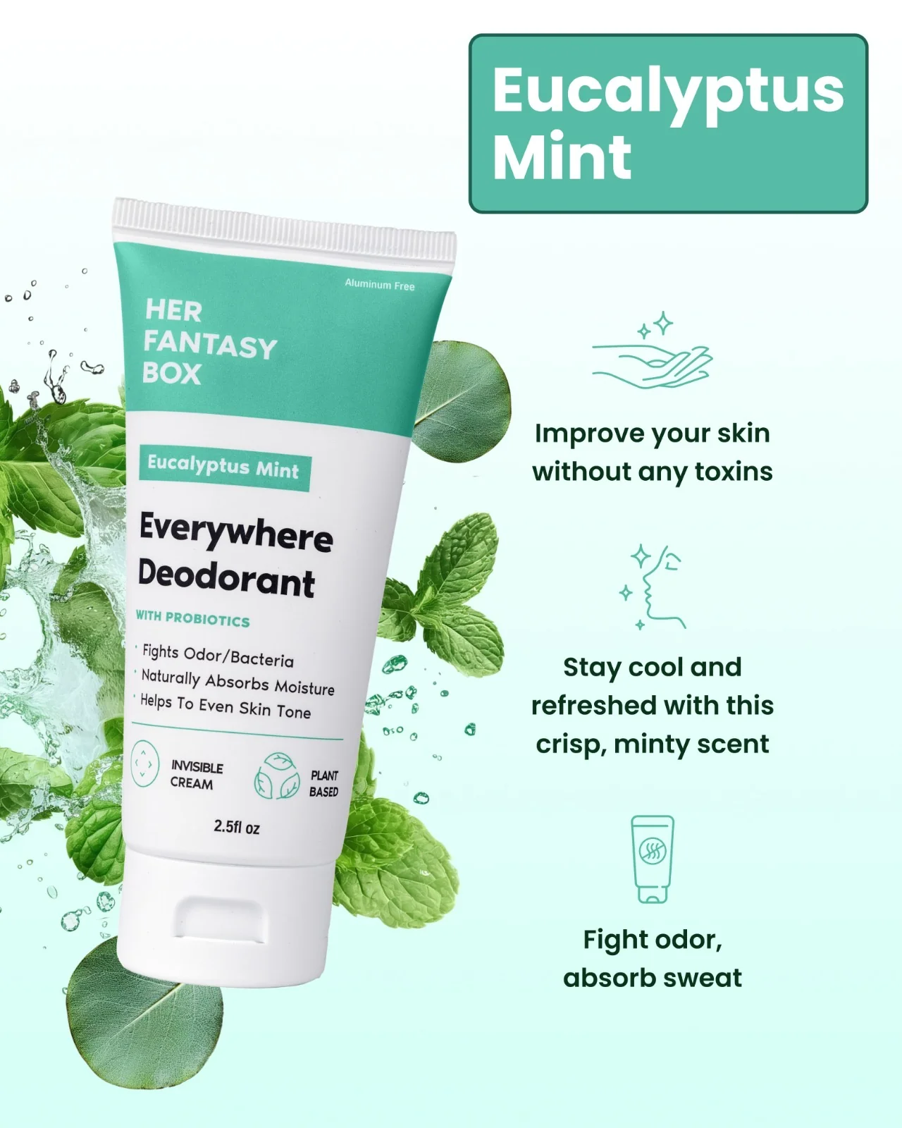 Everywhere Deodorant (Minty Fresh) - Long Lasting Odor Block - Image 3