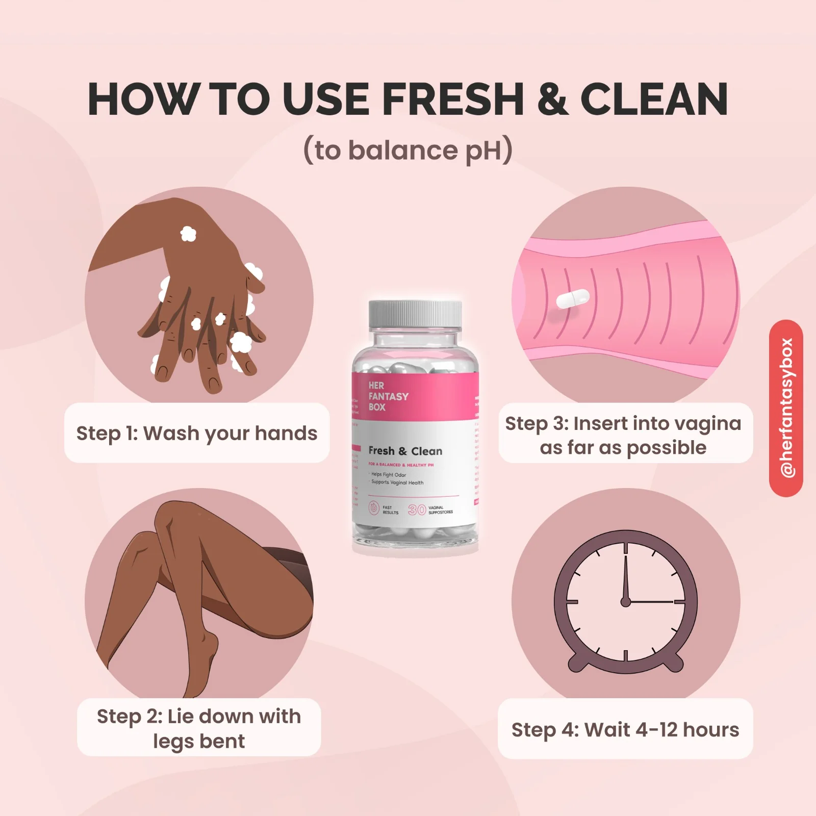 Fresh & Clean pH Balancing Boric Acid Vaginal Suppository - Image 5