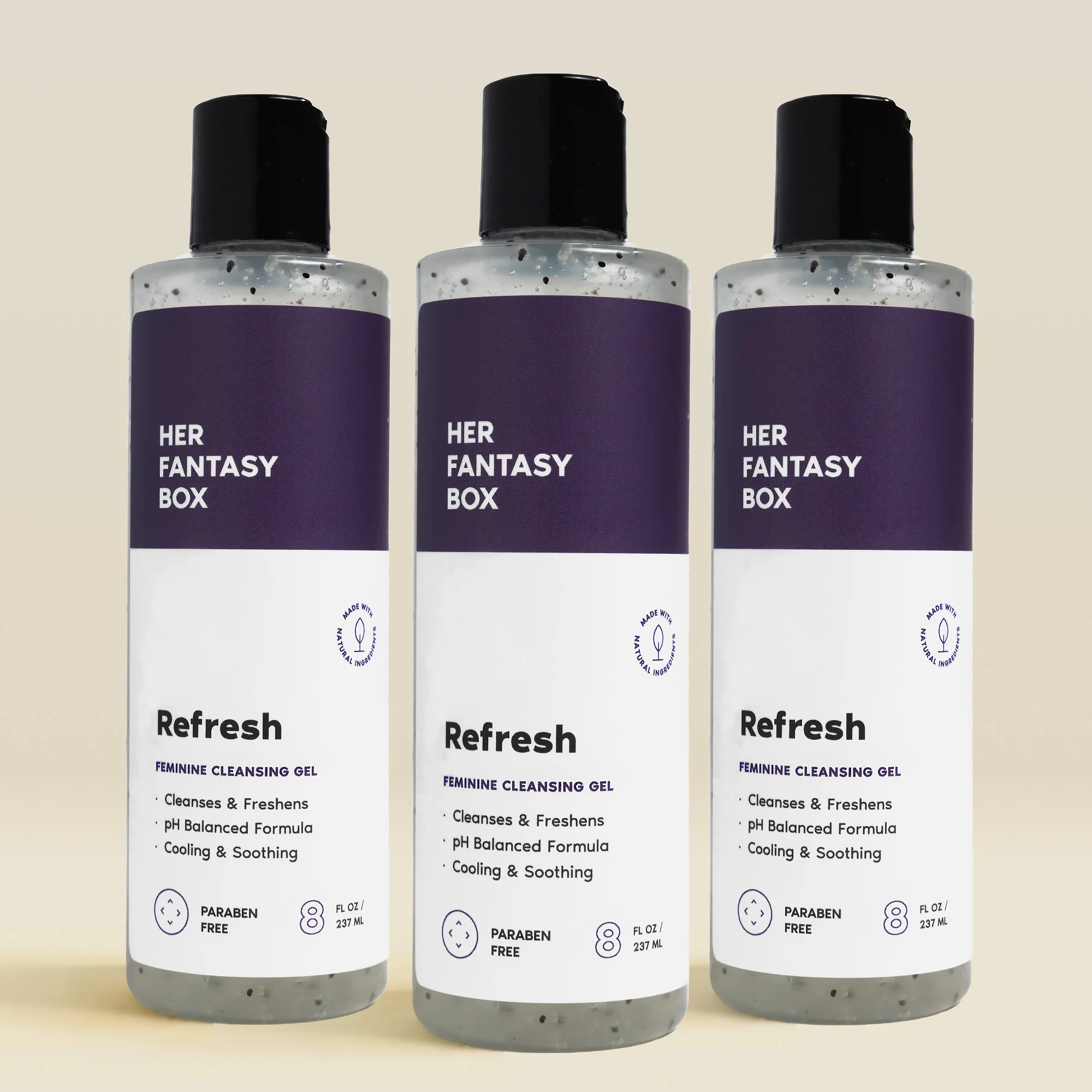 Refresh Plant Based Yoni Gel Wash (pH Balancing) - 3 pk - Image 8