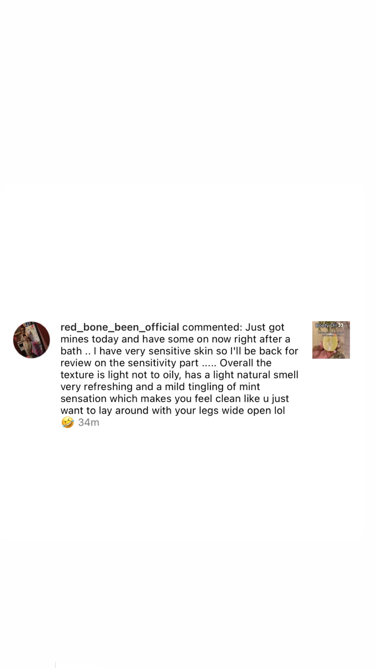 Her Fantasy Box Renew Her Yoni Oil - For Dryness, Ingrown Hair, Dark Marks & Scars - Image 9