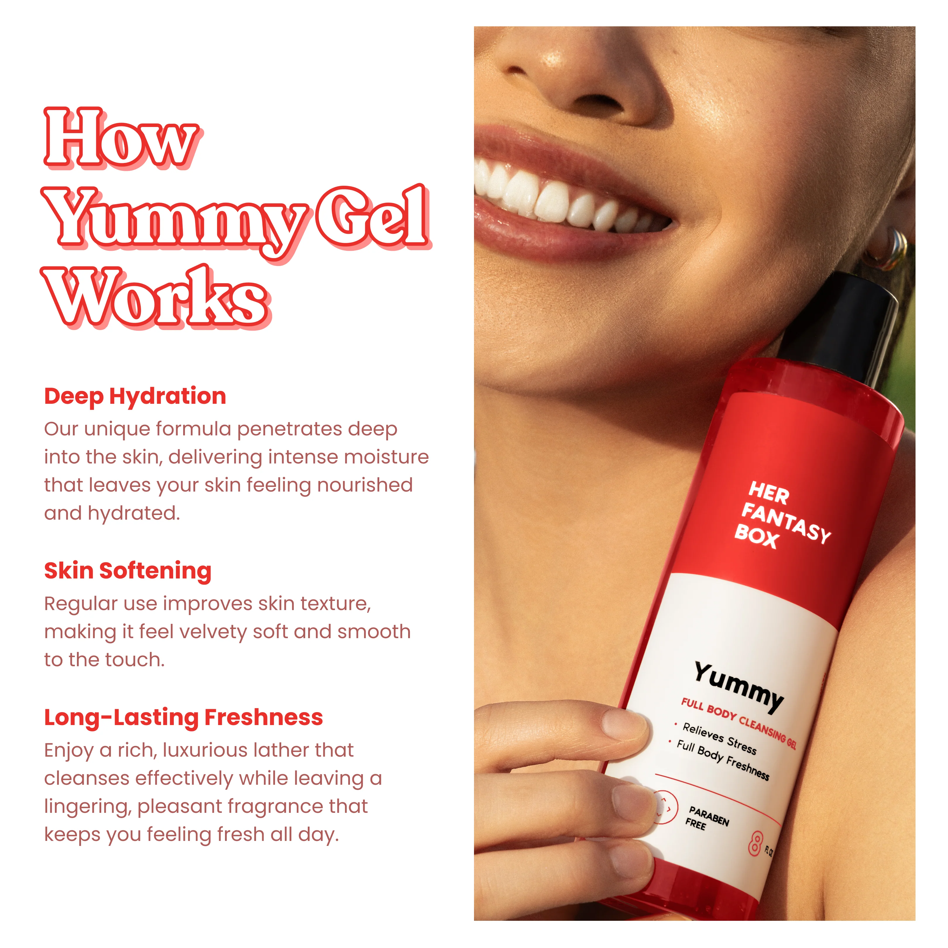 Yummy Organic Body Wash - Hydrating & Juicy Daily Use - Image 3